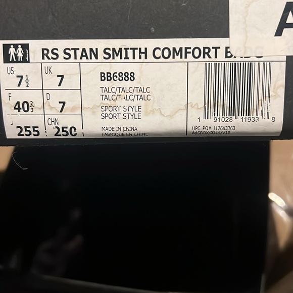 Adidas Stan Smith RAF Simmons Comfort Badge Cream White - Picture 2 of 8